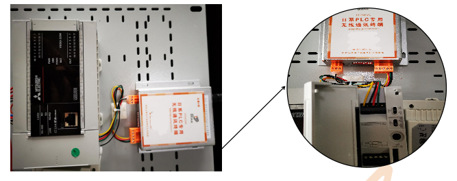 三菱FX5U系列PLC Modbus無線通信方案-實物接線圖.jpg